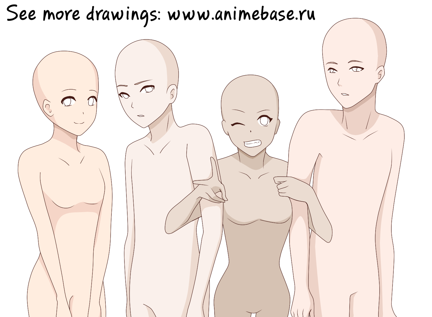 Featured image of post Anime Base Pose Two People Male elf body base hand in pocket by seishinhermy on deviantart
