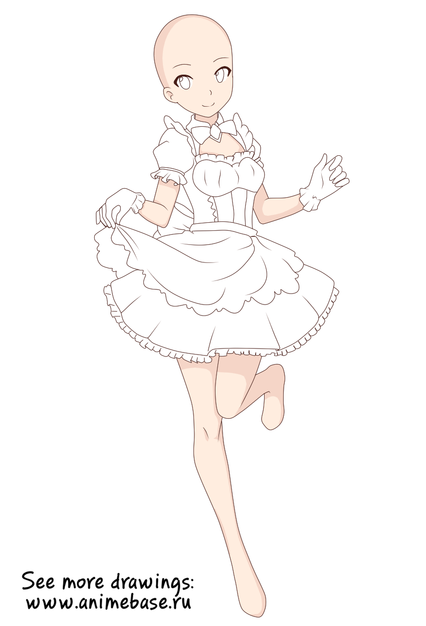 Featured image of post Maid Dress Base Drawing Mincraft male in maid dress by gorecatqueen on deviantart